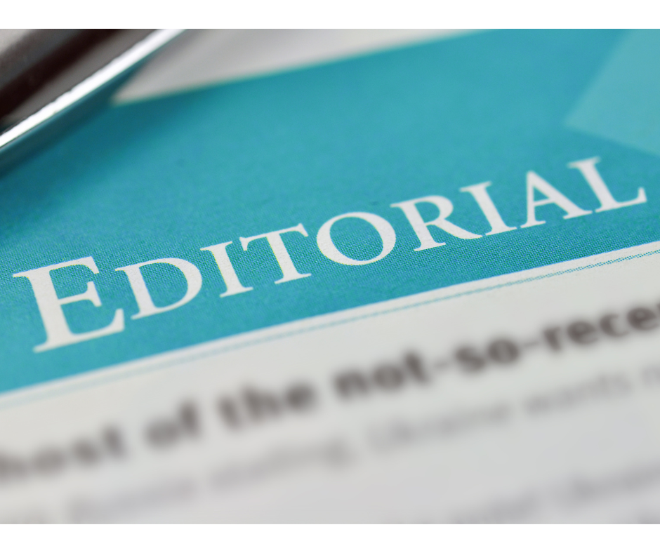 An editorial opinion from Supervisor Rowe.
