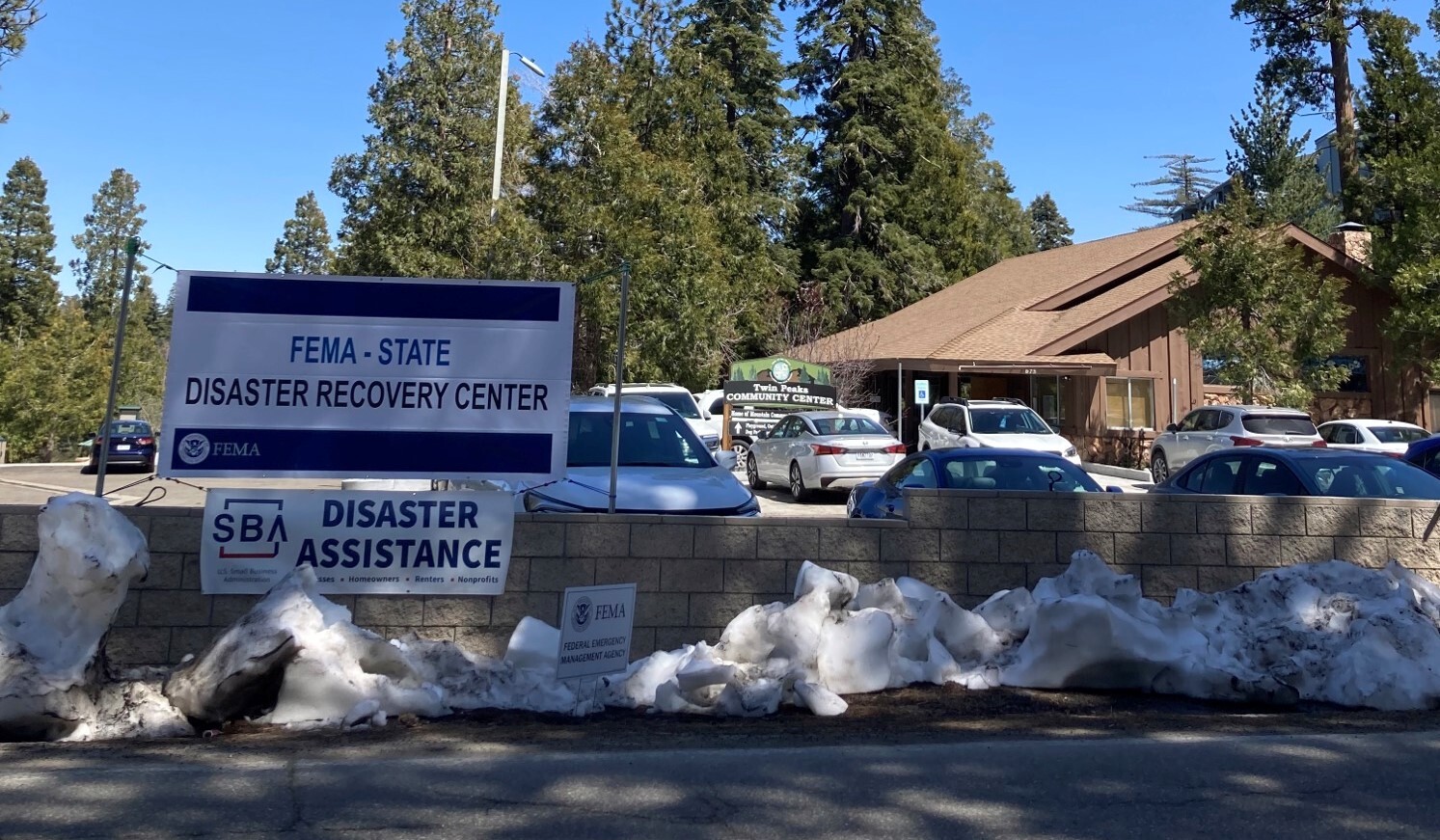 The FEMA Disaster Recovery Center in Twin Peaks.