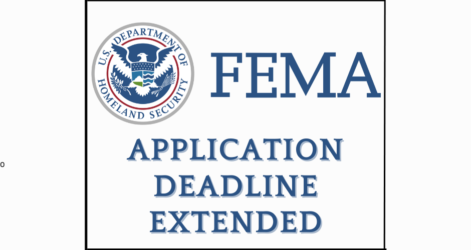 FEMA Application deadline extended