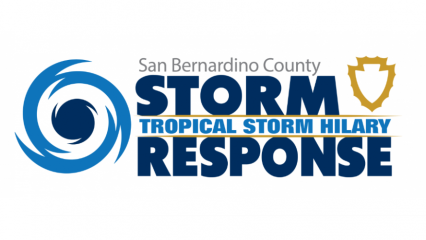 San Bernardino County's Tropical Storm Hilary Storm Response logo